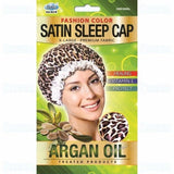 Dreamworld Argan Oil Satin Sleep Cap Leopard